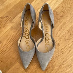 Jaina Suede D'orsay Pump In Grey